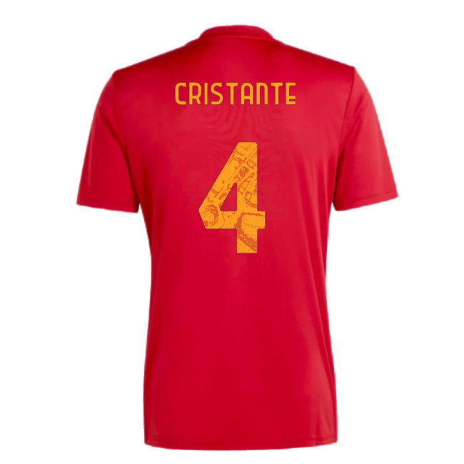 2023-2024 Roma Icon Pre-Match Shirt (Red) (CRISTANTE 4)