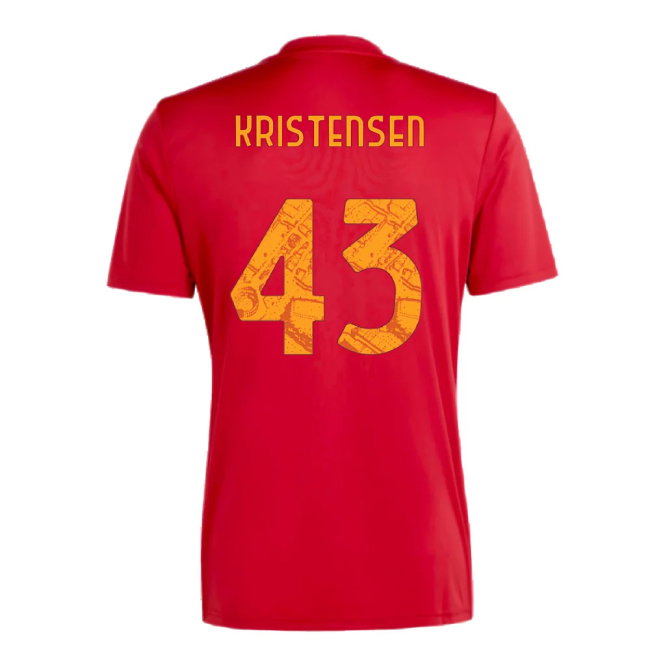2023-2024 Roma Icon Pre-Match Shirt (Red) (KRISTENSEN 43)