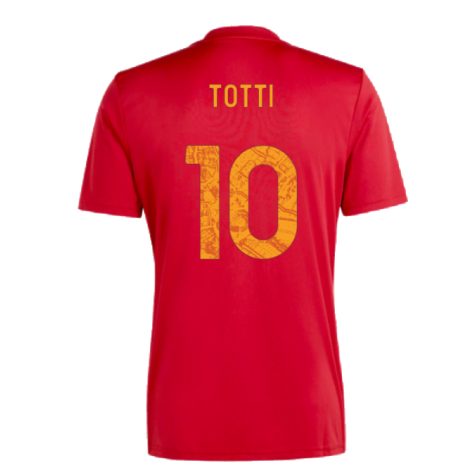 2023-2024 Roma Icon Pre-Match Shirt (Red) (TOTTI 10)