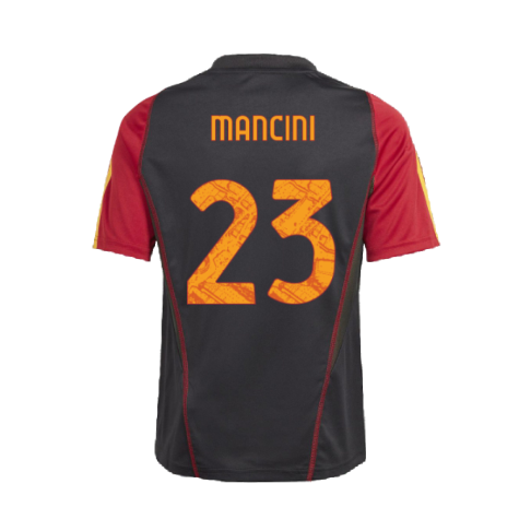 2023-2024 Roma Training Jersey (Black) - Kids (MANCINI 23)