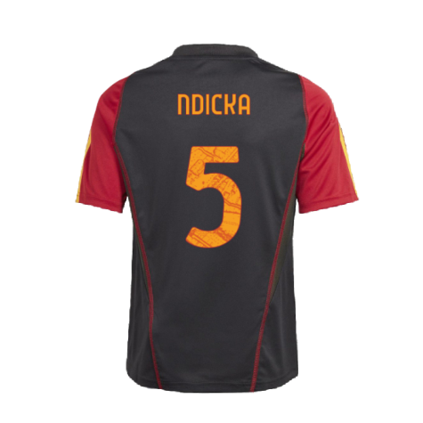 2023-2024 Roma Training Jersey (Black) - Kids (NDICKA 5)