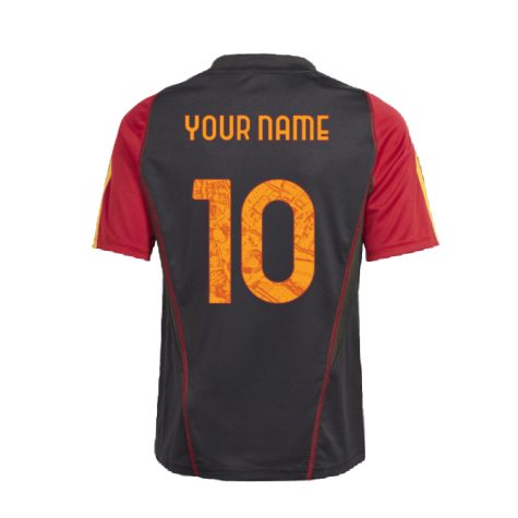 2023-2024 Roma Training Jersey (Black) - Kids (Your Name)