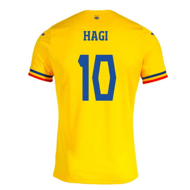2023-2024 Romania Home Shirt (HAGI 10)