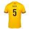 2023-2024 Romania Supporters Official T-Shirt (Yellow) (CHIVU 5)