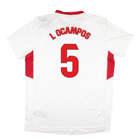 2023-2024 Sevilla Home Matchday Tee (White) (L Ocampos 5)