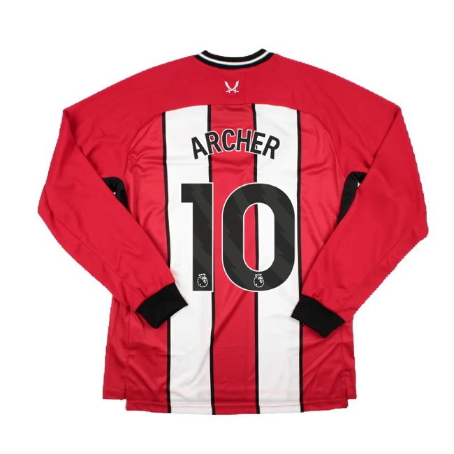 2023-2024 Sheffield United Home Long Sleeve Shirt (Archer 10)