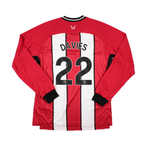 2023-2024 Sheffield United Home Long Sleeve Shirt (Davies 22)