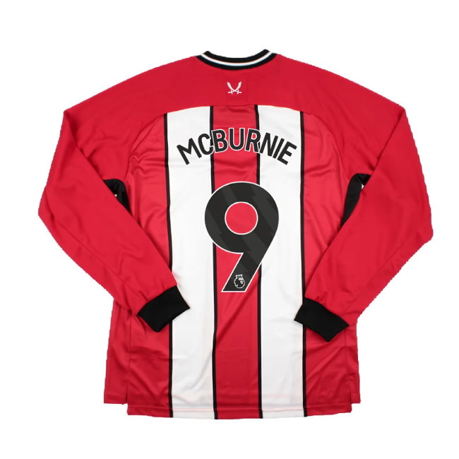 2023-2024 Sheffield United Home Long Sleeve Shirt (McBurnie 9)