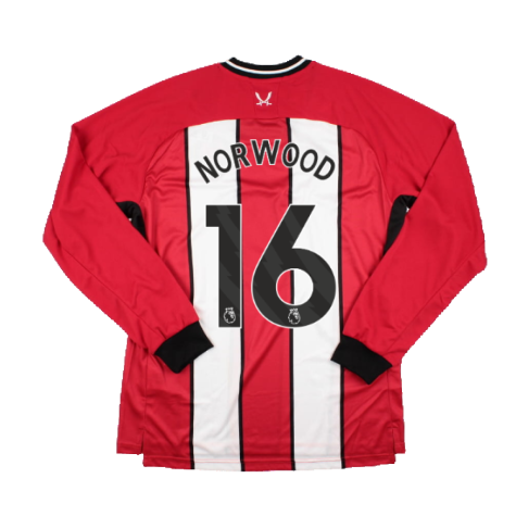 2023-2024 Sheffield United Home Long Sleeve Shirt (Norwood 16)