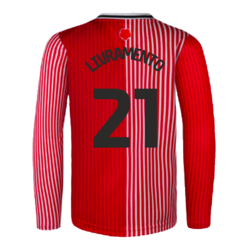 2023-2024 Southampton Long Sleeve Home Shirt (LIVRAMENTO 21)
