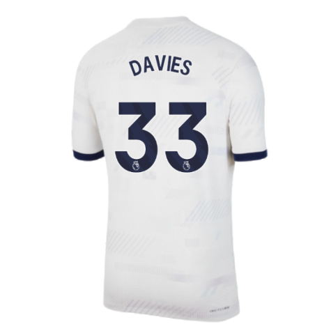 2023-2024 Tottenham Authentic Home Shirt (Davies 33)