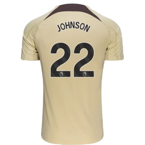 2023-2024 Tottenham Dri-Fit Strike Training Shirt (Team Gold) (Johnson 22)