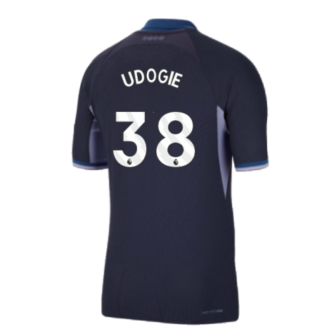 2023-2024 Tottenham Hotspur Authentic Away Shirt (Udogie 38)