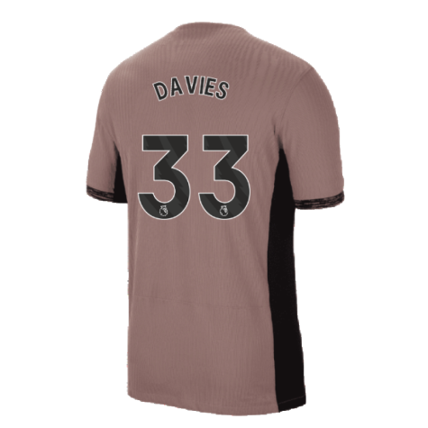 2023-2024 Tottenham Hotspur Authentic Third Shirt (Davies 33)