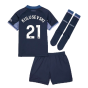 2023-2024 Tottenham Hotspur Away Mini Kit (Kulusevski 21)