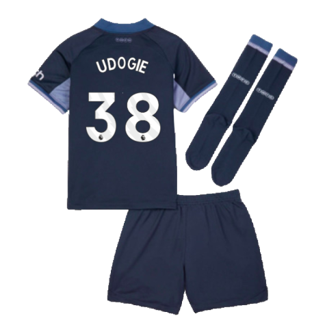 2023-2024 Tottenham Hotspur Away Mini Kit (Udogie 38)