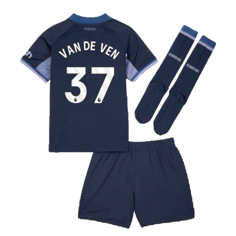 2023-2024 Tottenham Hotspur Away Mini Kit (Van De Ven 37)