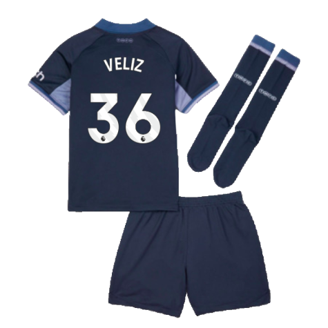 2023-2024 Tottenham Hotspur Away Mini Kit (Veliz 36)