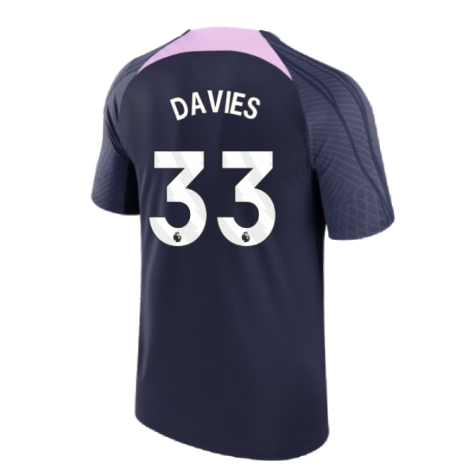 2023-2024 Tottenham Strike Dri-Fit Training Shirt (Marine) (Davies 33)