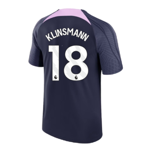 2023-2024 Tottenham Strike Dri-Fit Training Shirt (Marine) (Klinsmann 18)