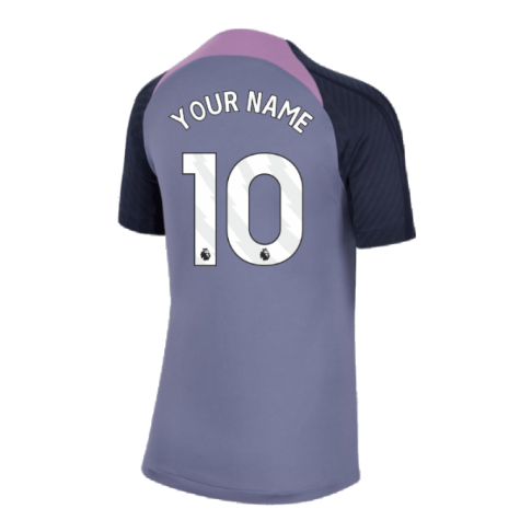 2023-2024 Tottenham Strike Dri-Fit Training Shirt (Violet) (Your Name)