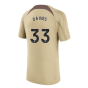 2023-2024 Tottenham Training Shirt (Gold) - Kids (Davies 33)