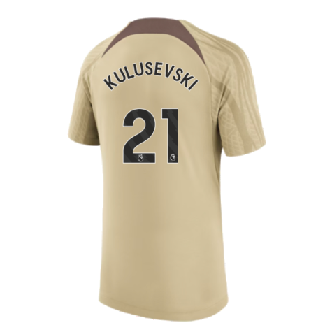 2023-2024 Tottenham Training Shirt (Gold) - Kids (Kulusevski 21)