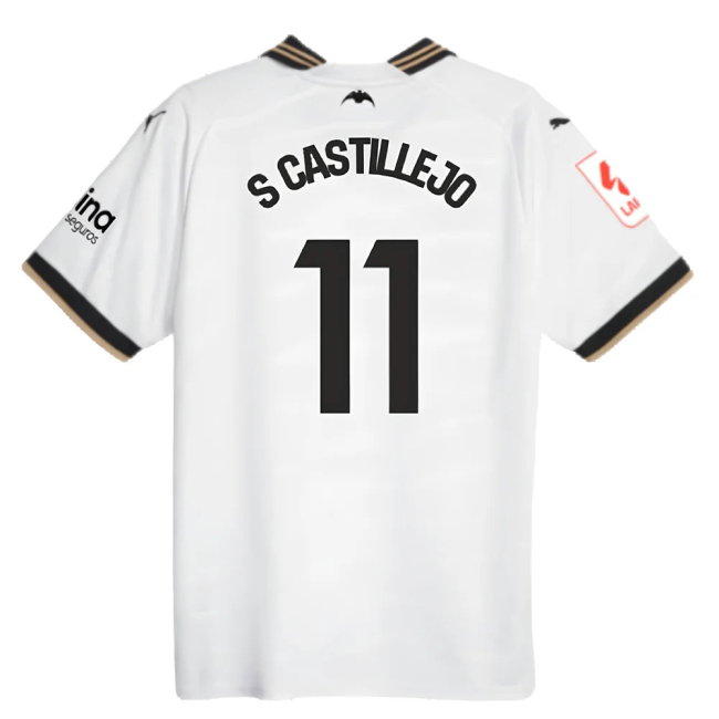 2023-2024 Valencia Home Shirt (Kids) (S CASTILLEJO 11)