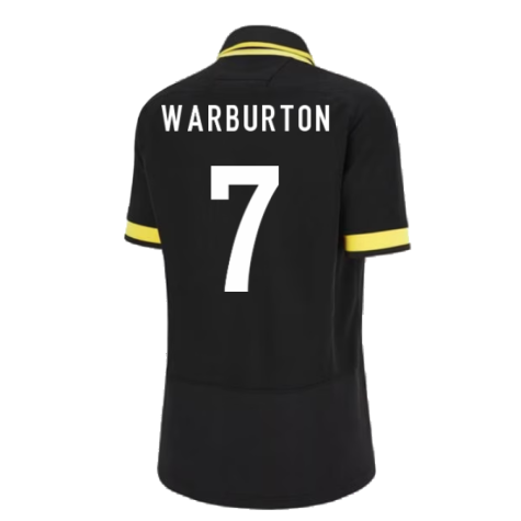 2023-2024 Wales Rugby Away Poly Replica Shirt (Ladies) (Warburton 7)
