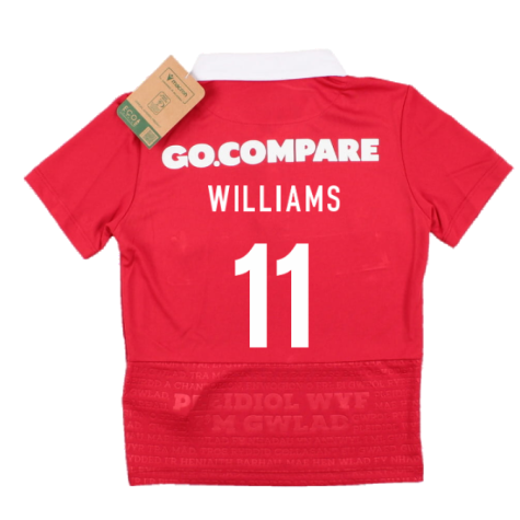 2023-2024 Wales Rugby Home Toddlers Shirt (Williams 11)