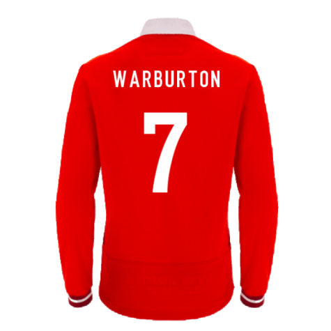 2023-2024 Wales Rugby LS Cotton Home Shirt (Warburton 7)