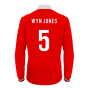 2023-2024 Wales Rugby LS Cotton Home Shirt (Wyn Jones 5)