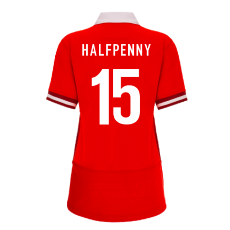 2023-2024 Wales Rugby WRU Home Cotton Shirt (Ladies) (Halfpenny 15)