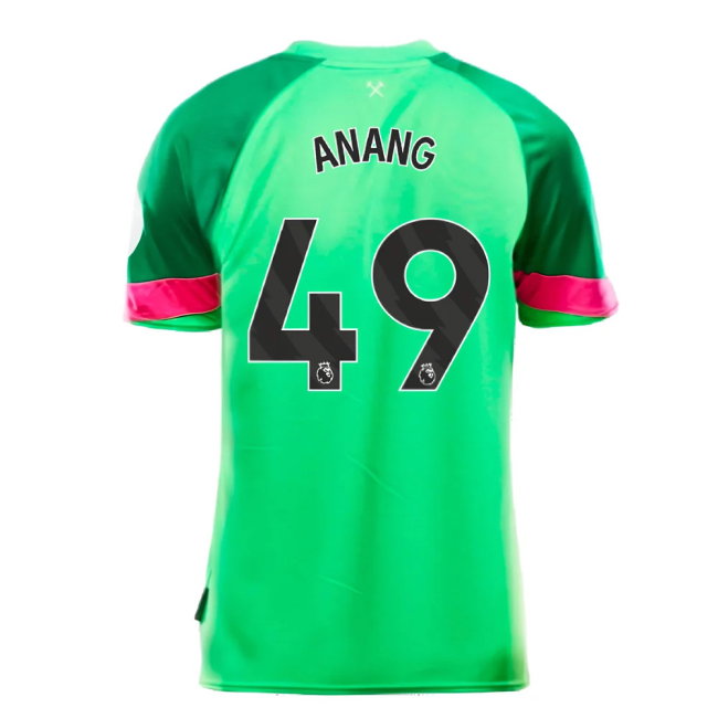 2023-2024 West Ham Home Goalkeeper Shirt (Green) - Kids (Anang 49)