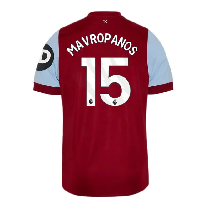 2023-2024 West Ham Home Shirt (Kids) (Mavropanos 15)