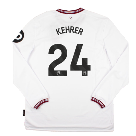 2023-2024 West Ham Long Sleeve Away Shirt (KEHRER 24)