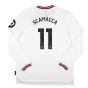 2023-2024 West Ham Long Sleeve Away Shirt (SCAMACCA 11)