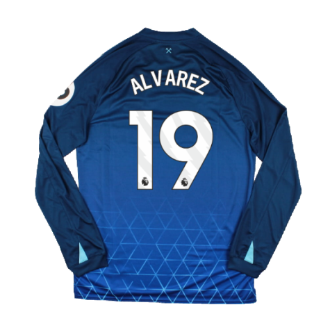 2023-2024 West Ham Long Sleeve Third Shirt (ALVAREZ 19)