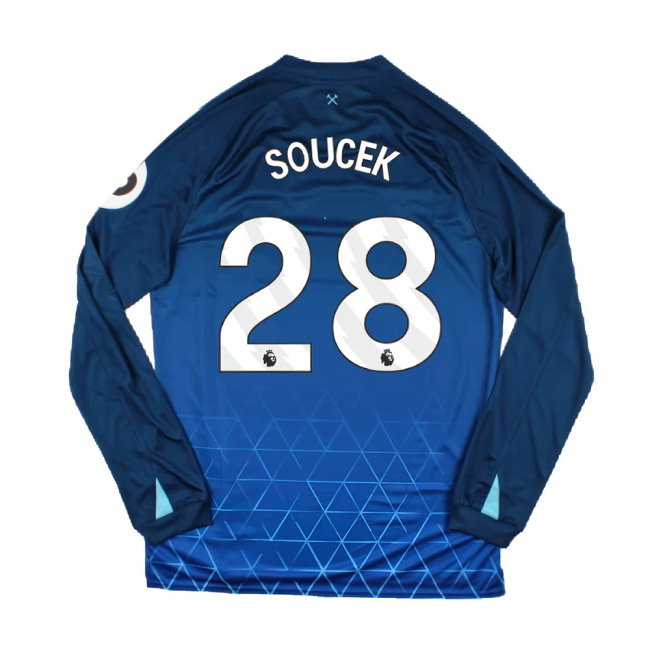 2023-2024 West Ham Long Sleeve Third Shirt (SOUCEK 28)