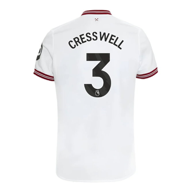 2023-2024 West Ham United Away Shirt (Kids) (CRESSWELL 3)
