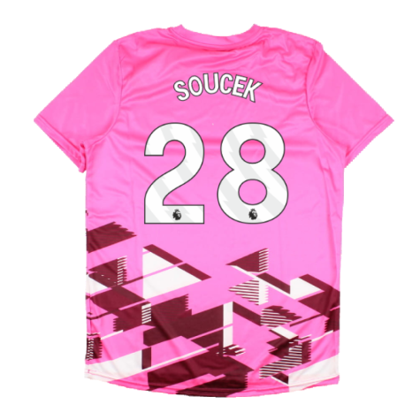 2023-2024 West Ham Warm Up Jersey (Pink) (SOUCEK 28)