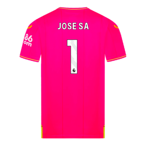 2023-2024 Wolves Home Goalkeeper Shirt (Pink) (Jose Sa 1)