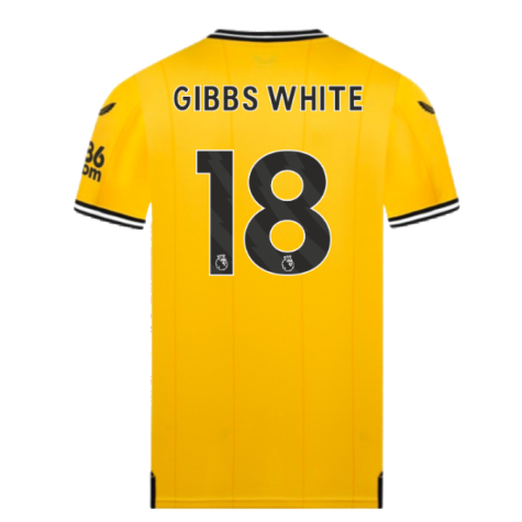 2023-2024 Wolves Home Shirt (GIBBS WHITE 18)
