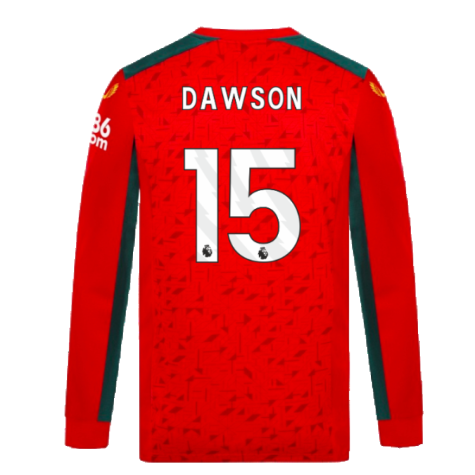 2023-2024 Wolves Long Sleeve Away Shirt (DAWSON 15)