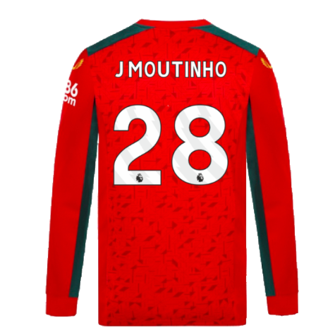 2023-2024 Wolves Long Sleeve Away Shirt (J MOUTINHO 28)