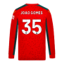 2023-2024 Wolves Long Sleeve Away Shirt (JOAO GOMES 35)