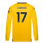 2023-2024 Wolves Long Sleeve Home Shirt (GUEDES 17)