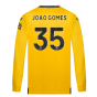 2023-2024 Wolves Long Sleeve Home Shirt (JOAO GOMES 35)