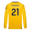 2023-2024 Wolves Long Sleeve Home Shirt (SARABIA 21)