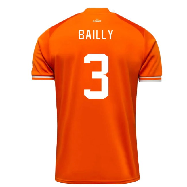 2023 Ivory Coast Home AFCON Winner Shirt (Bailly 3)
